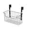 Household Essentials Over the Door Cut Out Metal Basket